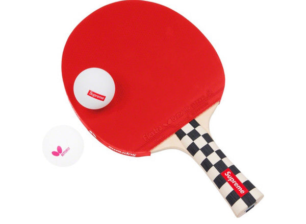 Supreme/Butterfly Table Tennis Racket Set Checkerboard