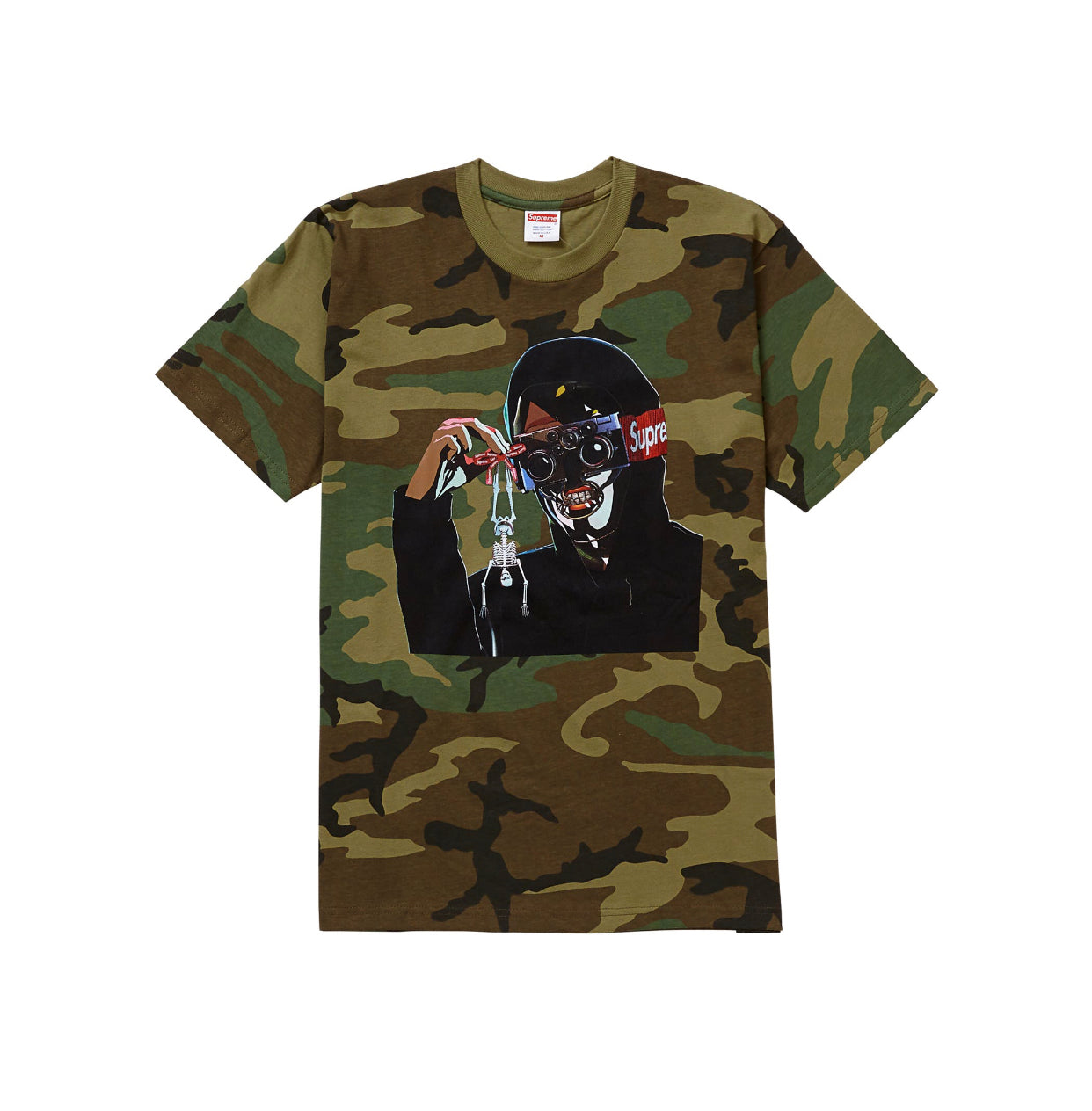 SS19 Supreme collection.  Supreme Creeper Tee in the Woodland Camo. For sale at www.believeshops.com